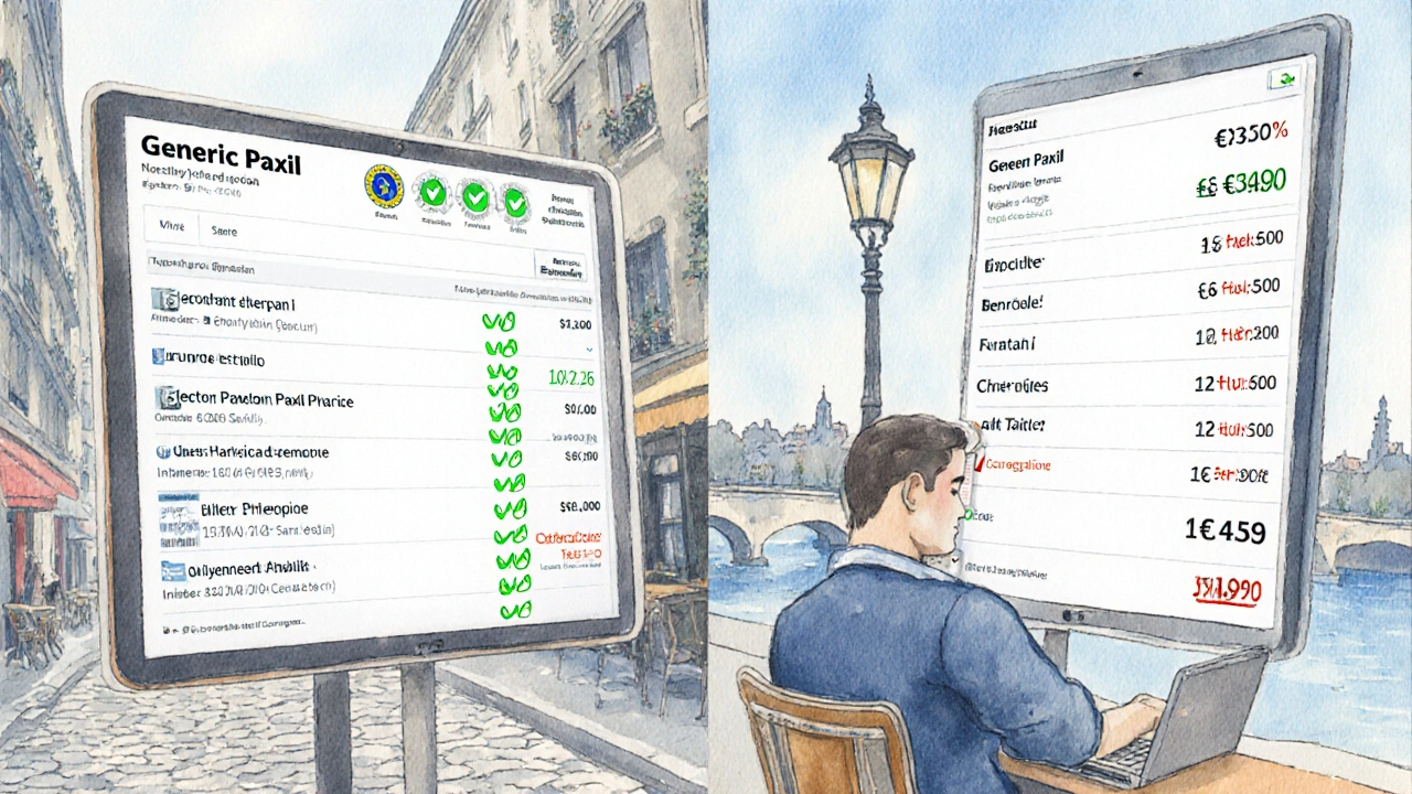 Comparaison de prix - trois sites modèles (2025)