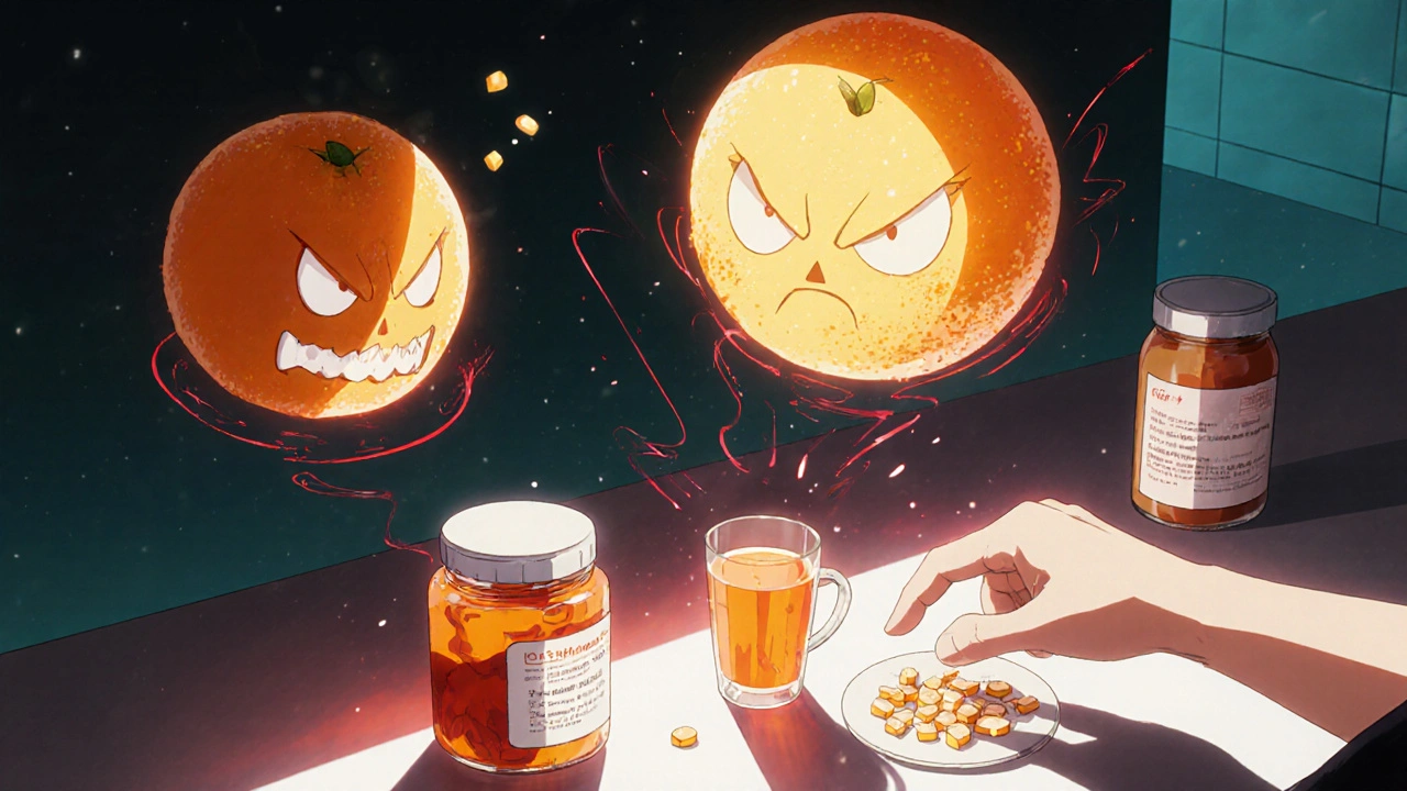 Fruits citriques au-delà du pamplemousse : effets du pamplemousse et de l'orange amère sur les médicaments