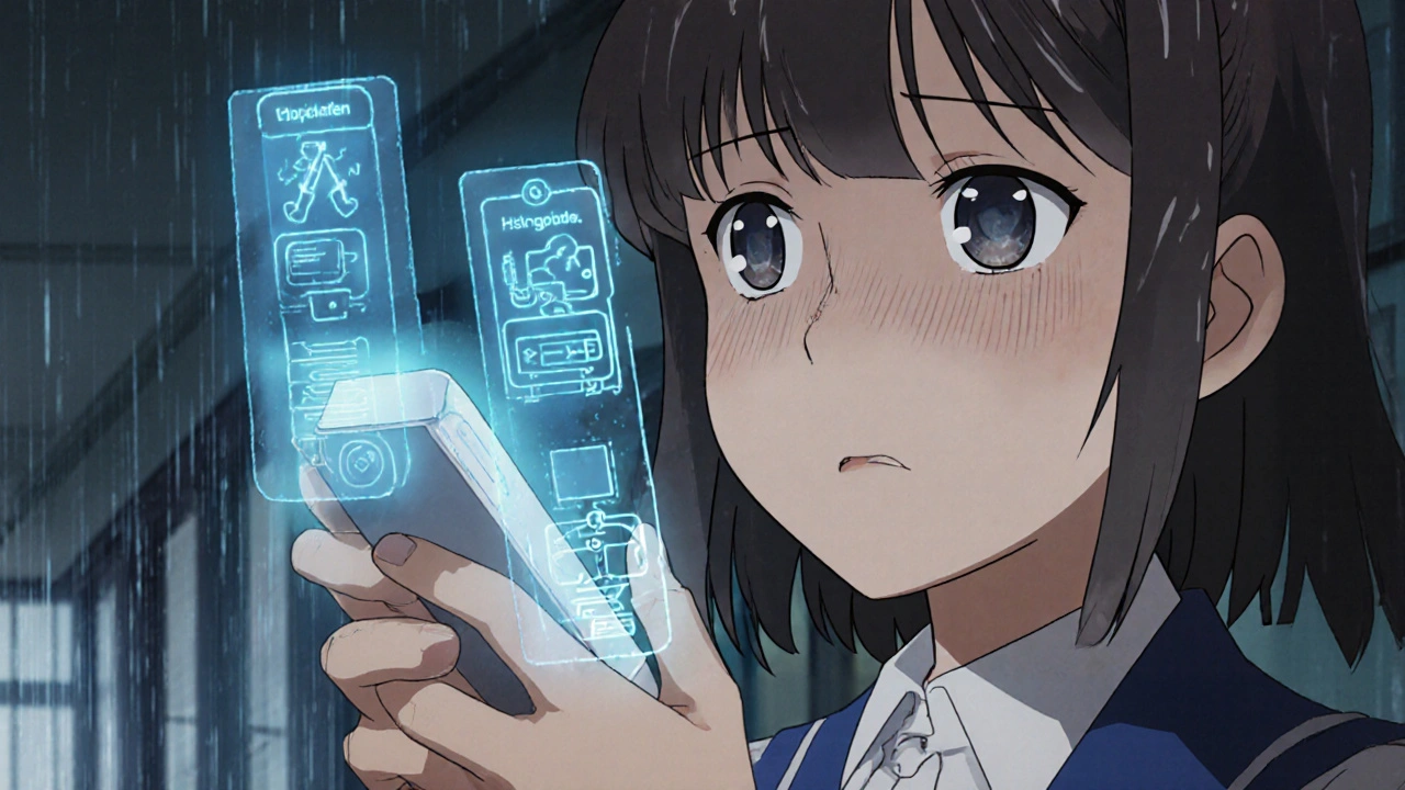 Un dispositif Auvi-Q projette des instructions vocales en hologramme pendant une injection d&#039;urgence.