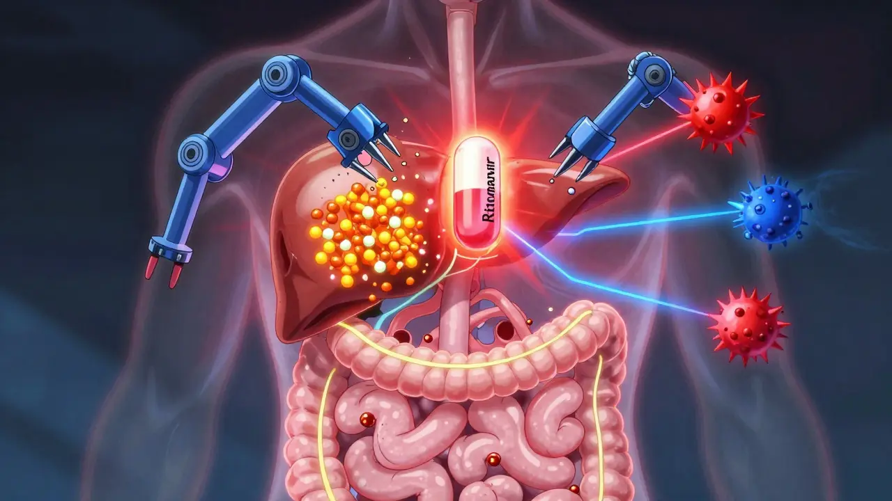 Médicaments antiviraux : Interactions avec CYP3A4 et la glycoprotéine P