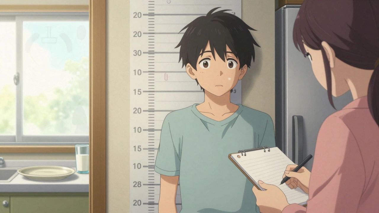 Surveillance de la croissance, de l'appétit et des effets secondaires chez les adolescents sous traitement médicamenteux pour le TDAH