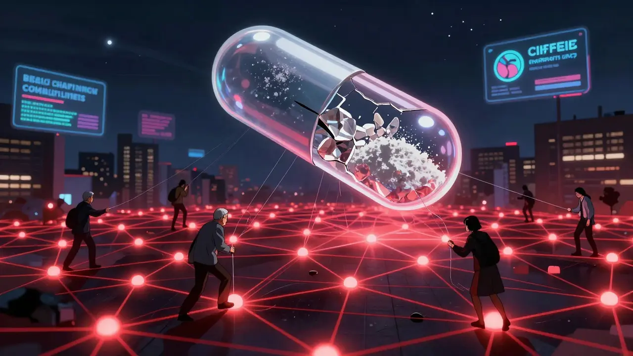 Un réseau de sites de pharmacie illégaux en forme de filaments rouges attire des personnes vers des pilules mortelles cachées.