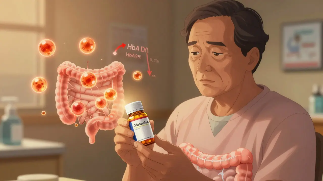 Séquestrants d'acides biliaires pour le diabète : effets secondaires et interactions médicamenteuses