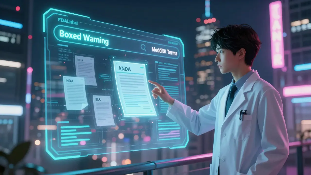 FDALabel Database : Guide complet pour rechercher les notices de médicaments