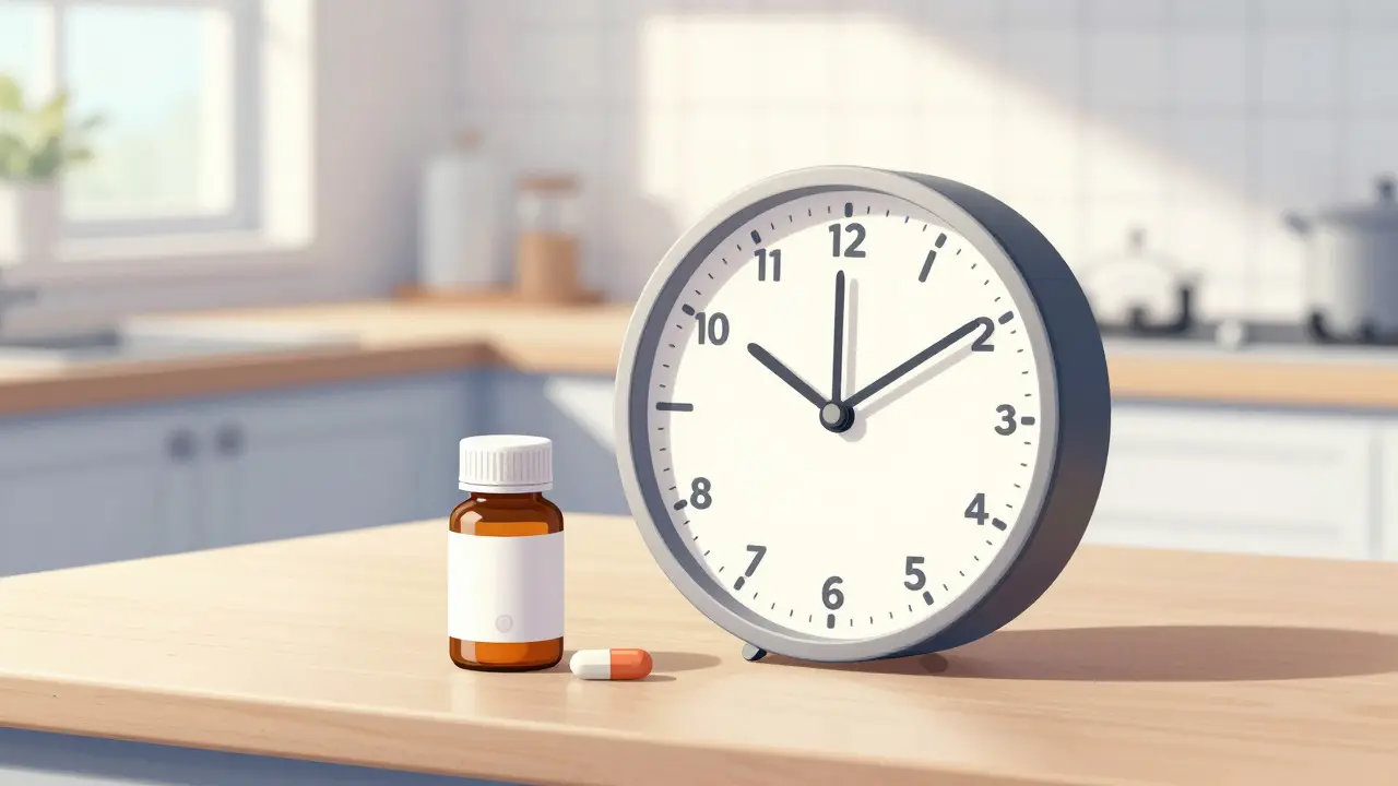 Horloge illustrant la règle des deux heures pour les doses