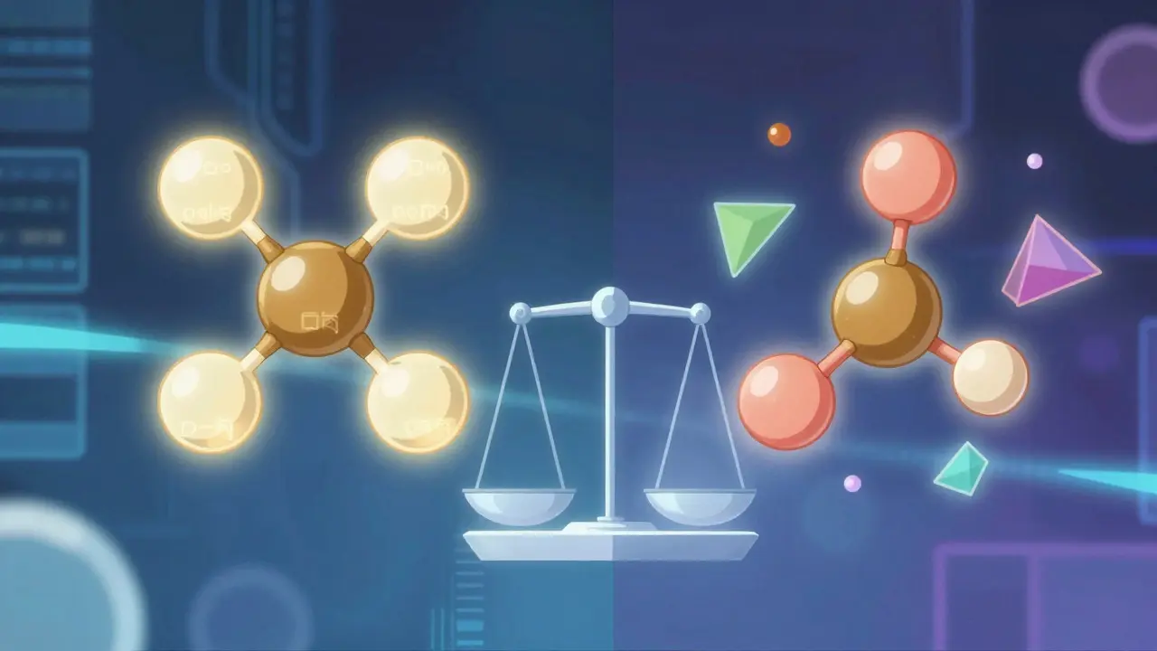 Visualisation artistique de la bioéquivalence entre molécules actives et excipients